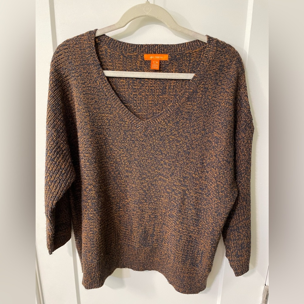 Blue & orange sweater